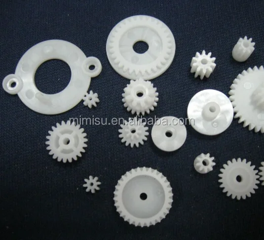 Plastic miniature spur geal bevel gear with anti-backlash gear