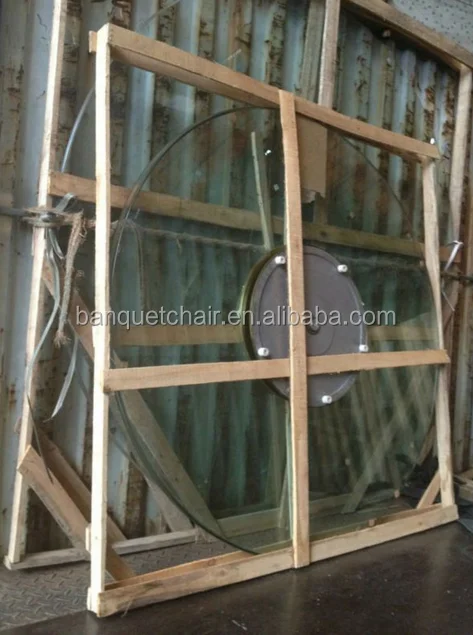 
Wholesale banquet table round tempered glass lazy susan with high quality 