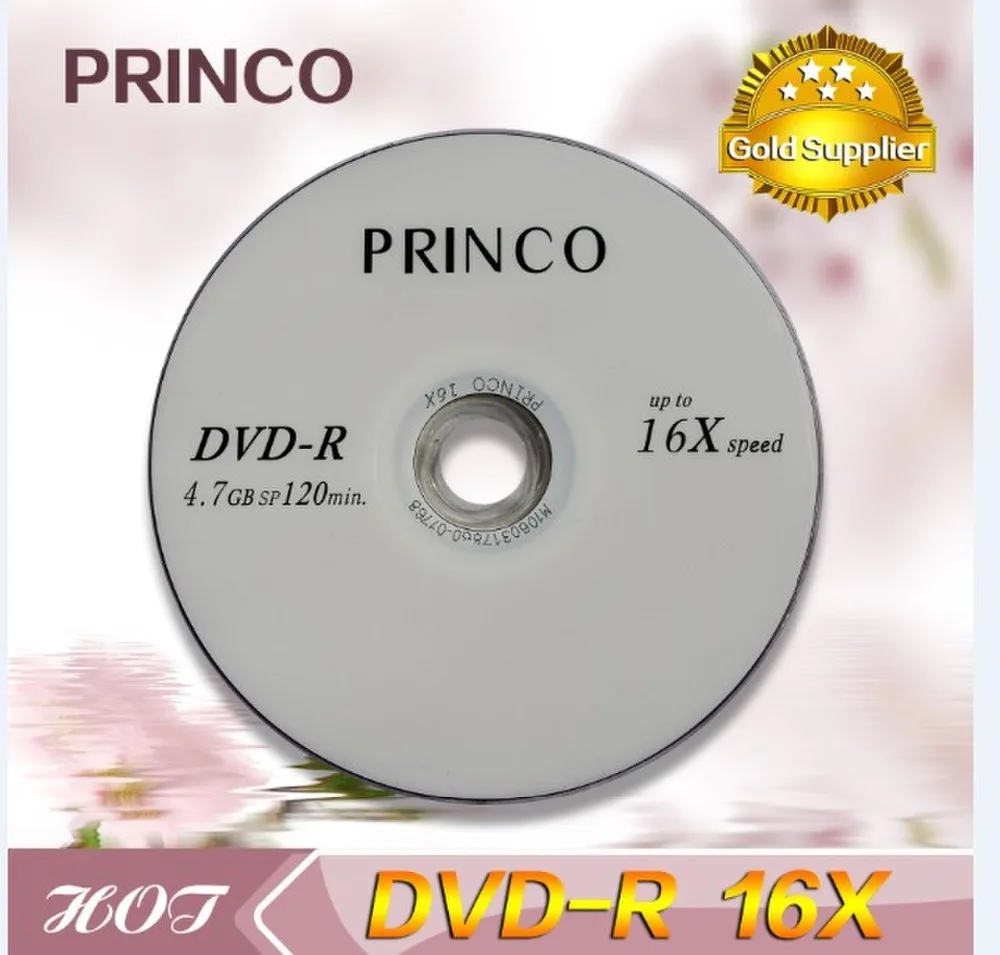 Чистый медиа-диск princo dvd-r 8x или 16x Dvd princo от производителя