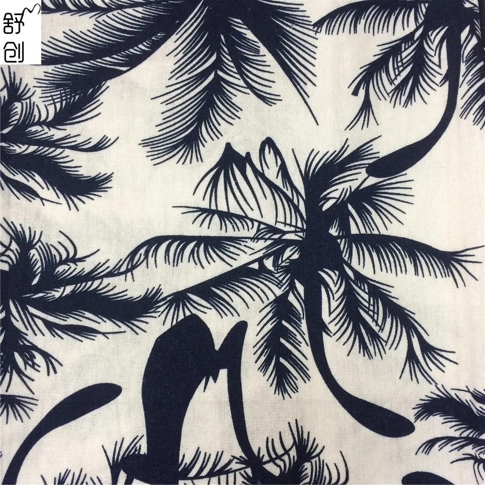 Распродажа, ткань с принтом кокосового дерева для летней одежды