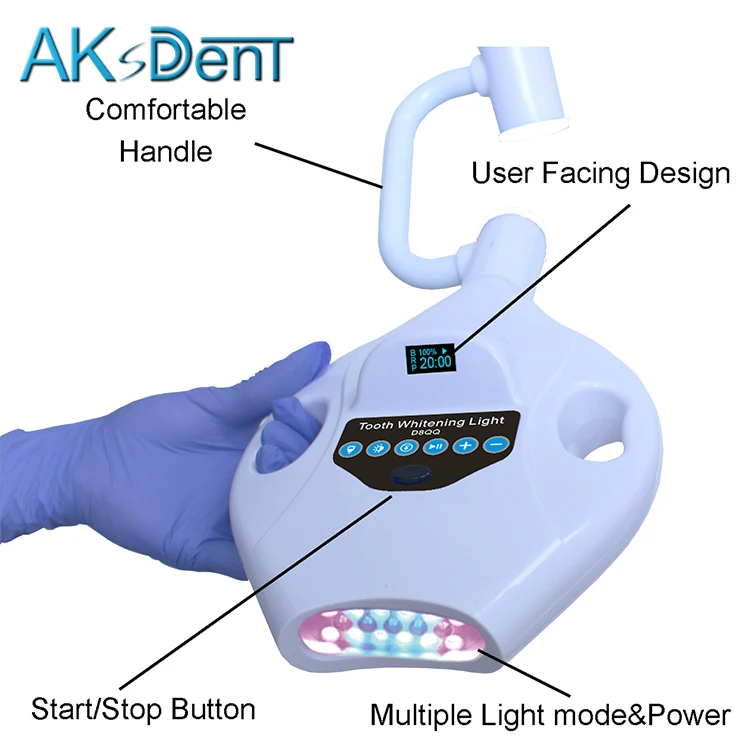 AKsDenT D-S Dental Teeth Whitening Light mouth guard Accessories Silicon Rubber maquina blanquemiento dental