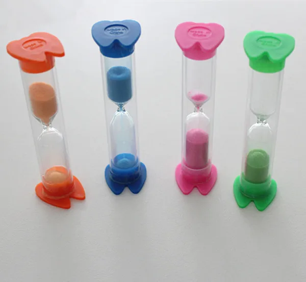 Custom Plastic Colorful Tooth Shape Acrylic Mini Sand Timer Dental Hourglass Shower Sand Timer For Children