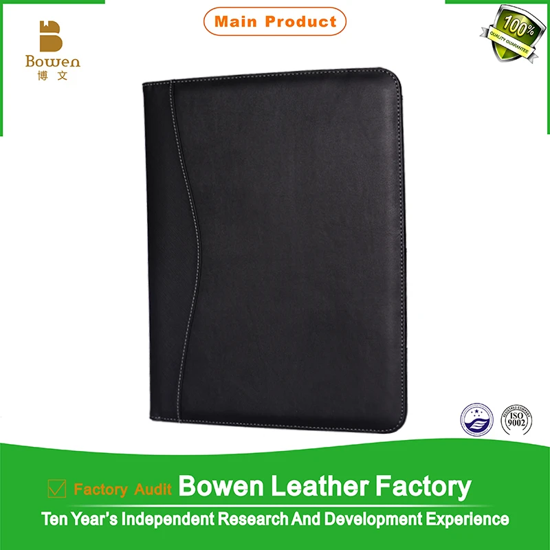 Tywen - 0149 new black conference folders / customized cheap presentation folder / black document folder for business