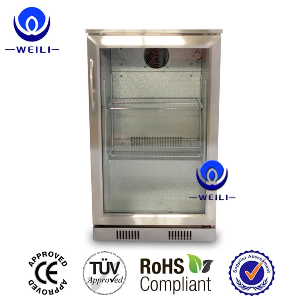 108L glass door compressor cooling red bull fridge