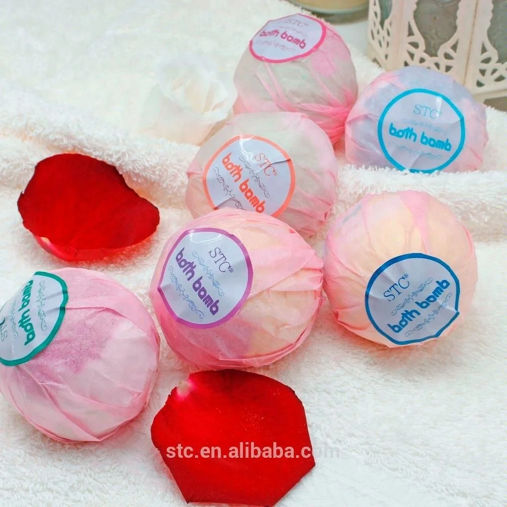 Natural colorful bubble shea butte gift set bath bomb for women