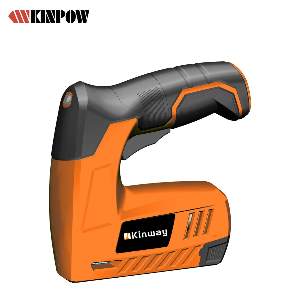 
kinpow 4V cordless staple gun and cordless nail gun with li-ion battery KWNG01 