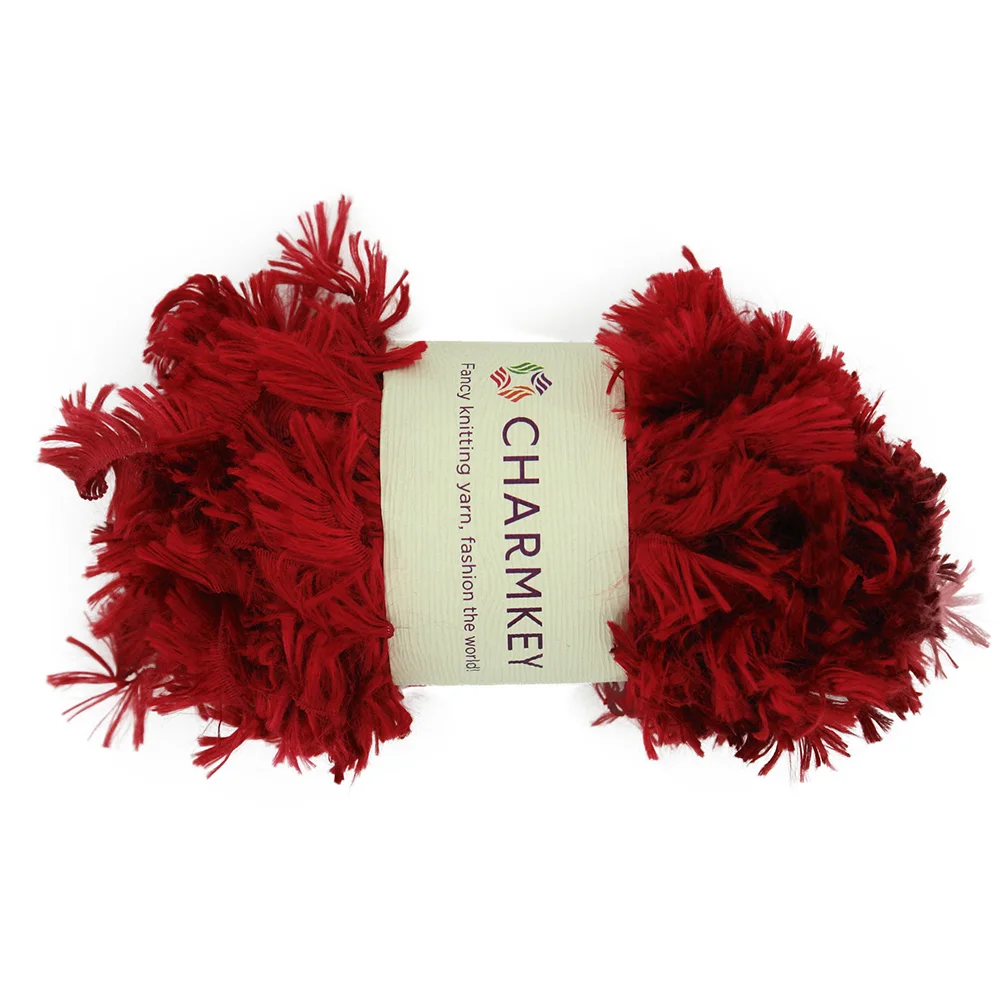 High quality fancy knitting high tenacity 100% spun polyester yarn