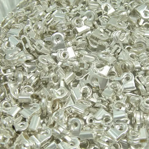 XD P721 Nickel Free 925 Sterling Silver Cute Rabbit Brooch Safety Clasp jewelry findings