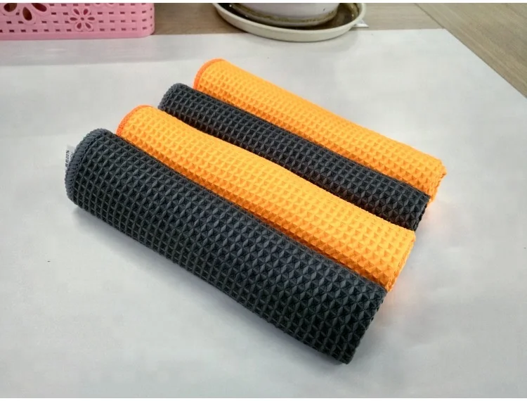 Waffle Weave Towel Microfiber Car Cleaning Cloths Car Detailing Drying Towels
