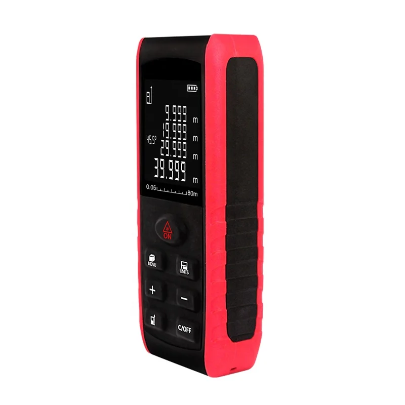 
hot selling 80m portable digital distance meter laser measure 80m laser distance meter 