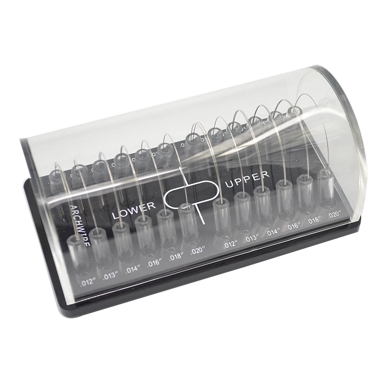 Dental Super Elastic Niti Ovoid Tapered Orthodontic Wires Dental Orthodontic Customized Sizes Niti Archwires