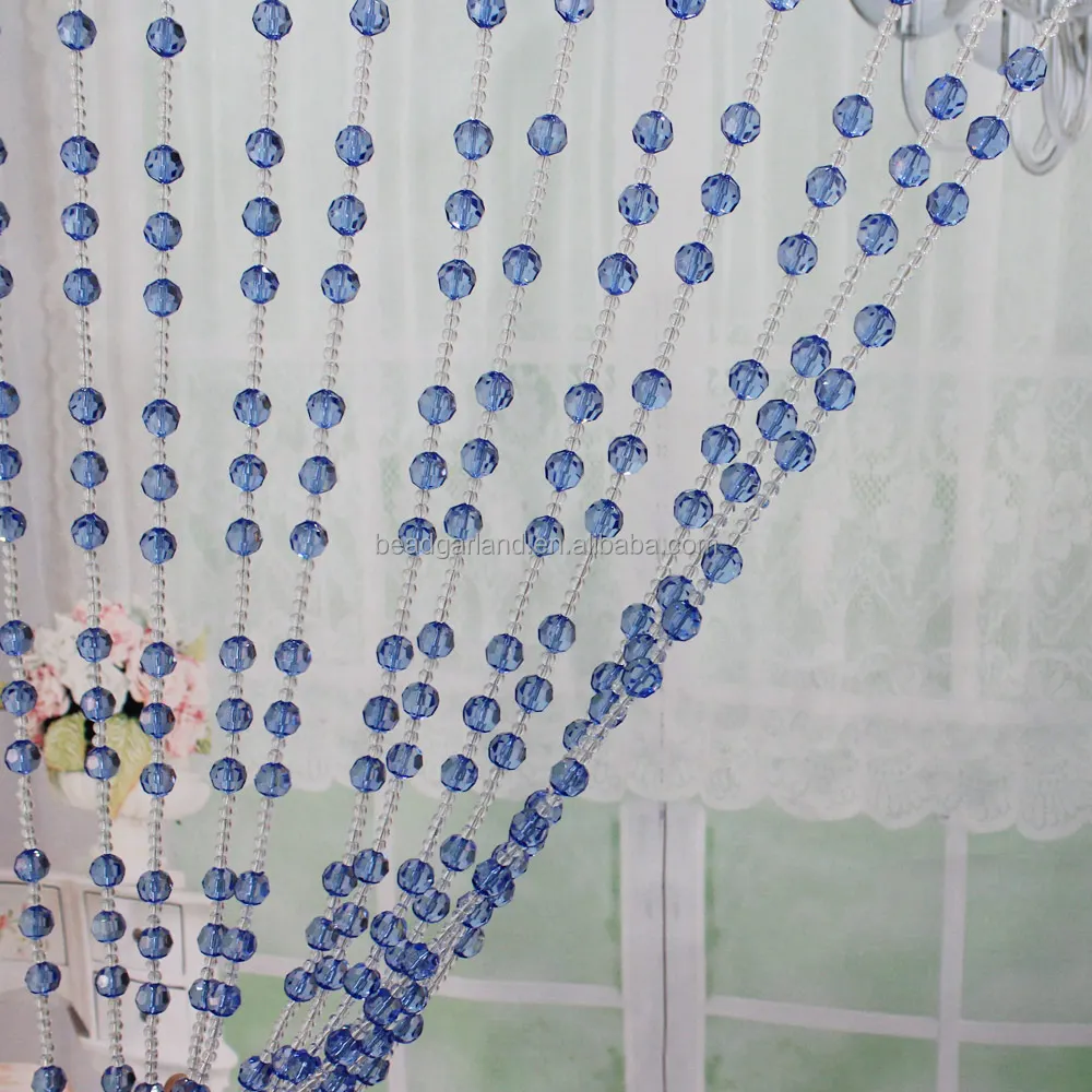 Красивые красочные 32 лица Cut Круглый шар прозрачный акриловый бисером строка для двери Прихожая окна люстра