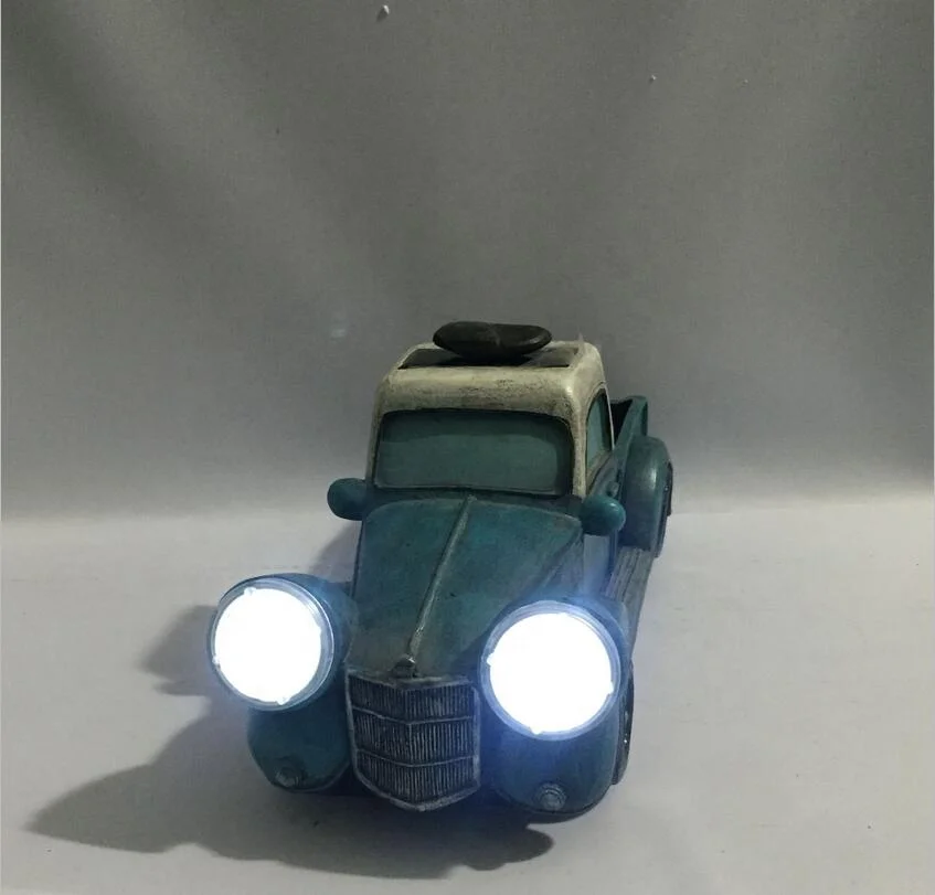 Battery Operated Tabletop Decoration Home Decorative Lights Polyresin Car for Indoor Outdoor Use
