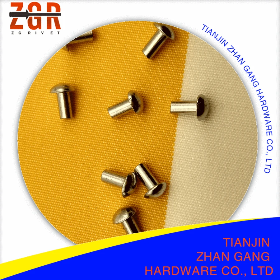 Aluminum Truss Head 4*8mm 5*16mm Soild-Tubular Rivet Din7337 Rivet Nut Fastener With Factory Price High Quality Made In China