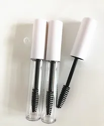 wholesale high quality 10ml white color Cosmetic empty plastic packaging mascara tube