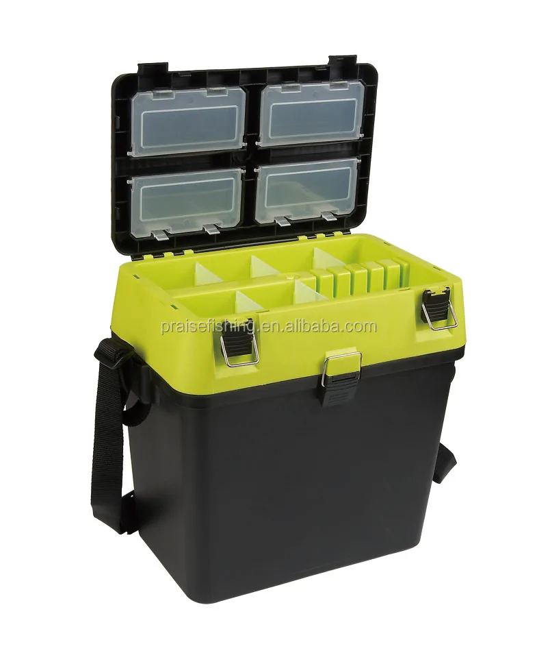 Multifunctional Plastic Carp Match Fishing tackle outdoor box Strap Cushion Fishing Seat Box Fishing Tackle Box