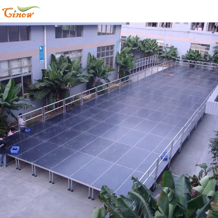 Aluminum Portable Platforms Cinow Colour Flooring For Stages Outdoor Concert Stage