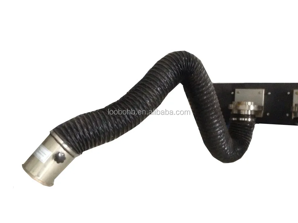 Flexible fume extraction arm/welding suction arm for dust collection system