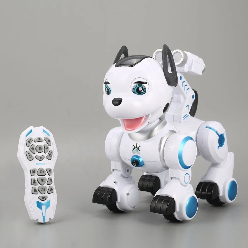 K10 Smart RC Dog Dance Head Spin Blink Patrol Remote Control Intelligent Electronic dog robot Pet Toy For kids