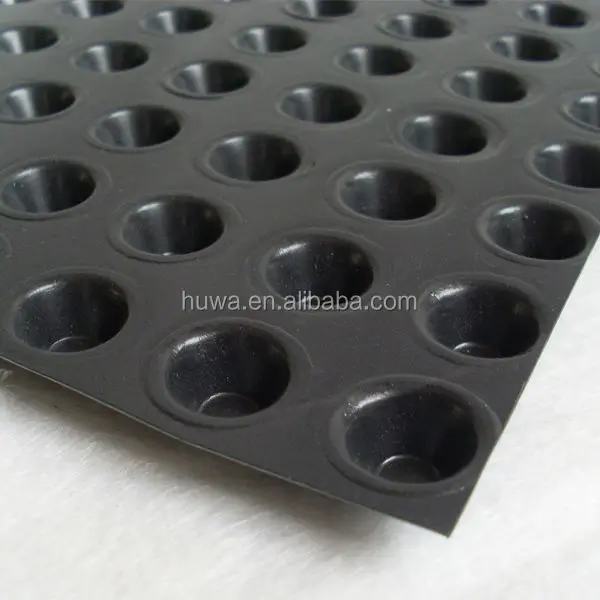 
Foundation Slab Moisture Barrier HDPE Underground Basement waterproofing membrane building material for outer wall 