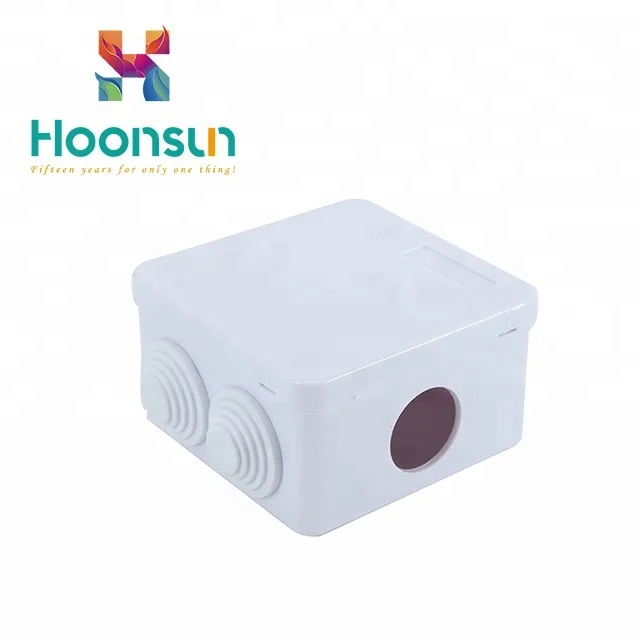 Custom Plastic ABS IP65 Connection PVC Cable Screw  Electrical Junction Box 3x3 pvc junction box