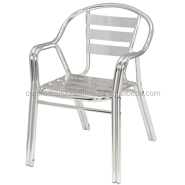 Stackable Aluminum Chair with double tubes