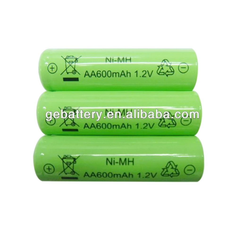 Nimh battery 1.2v AA 600mAh rechargeable nimh AA Battery