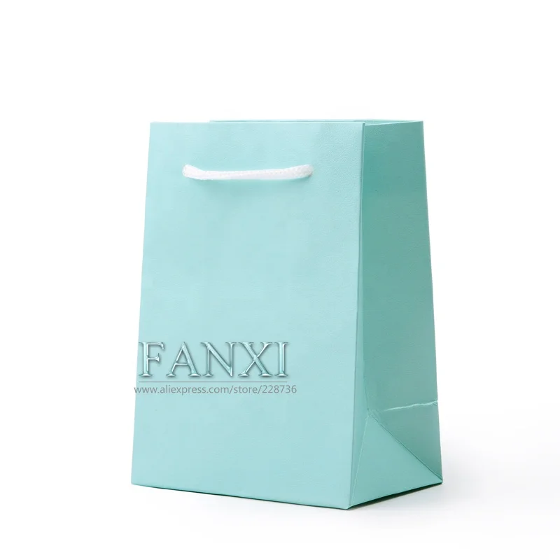 FANXI Китай оптовая продажа индивидуальная Заводская зеленая искусственная кожа модные бумажные ручные сумки для ювелирных изделий и подарков упаковочные подарочные пакеты