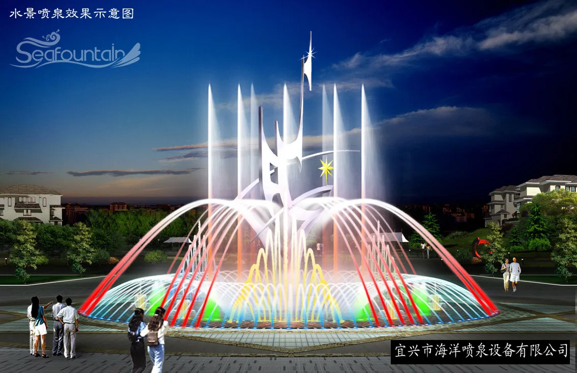 dancing fountain build water decoration fontaine