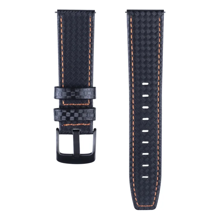 Quick Release Carbon Fiber Leather Band Watch Strap Belt for Samsung Galaxy watch/Gear S3