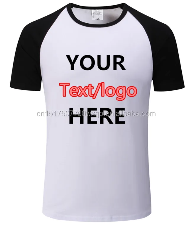 
C&Fung custom logo t shirts high quality summer style raglan sleeve tshirt homme 100% cotton unisex men t shirt tee tops 