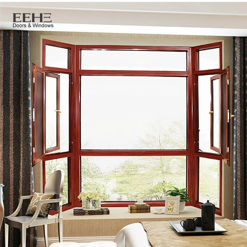 import aluminium casement window aluminium bronze color window