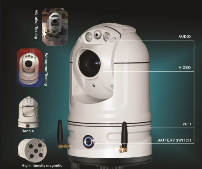 4G WIFI PORTÁTIL HD SEGURIDAD CCTV IP CAMERA PTZ
