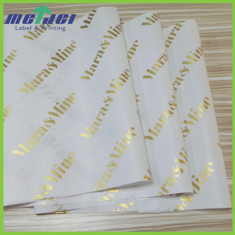 Customized printed wrapping tissue paper with company logo