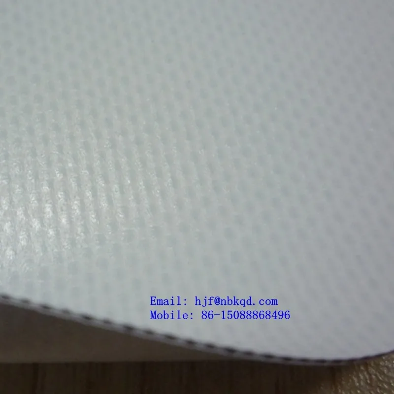 19oz Blackout White PVC Tarpaulin Fabric 5 meter width