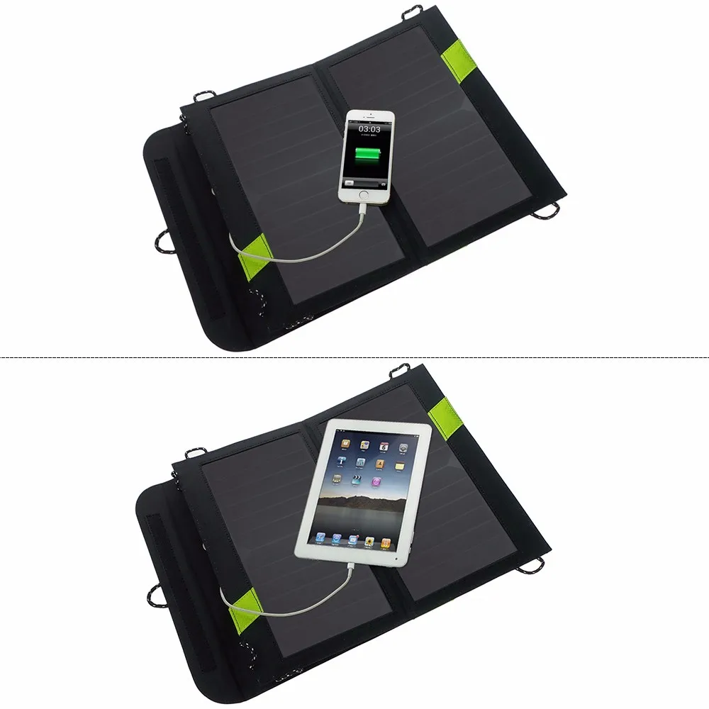 Водонепроницаемость 5 Напряжение 14 Вт Солнечное Зарядное Устройство Солнечной аккумулятор для iphone Samsung HTC sony Nokia Mot