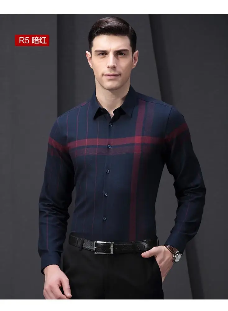
2018 latest High Quality 100% Cotton Double Collar Men Shirts 