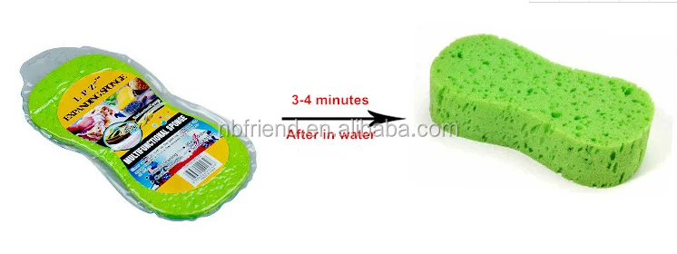 8 Shaped Compressed Expanding Cleaning Washing Sponge for Car Auto Body