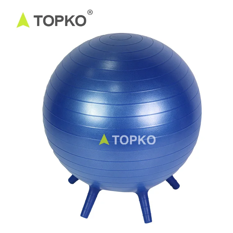 Оптовая продажа тренажерный зал TOPKO с принтом логотипа мяч для йоги фитнес-мяч