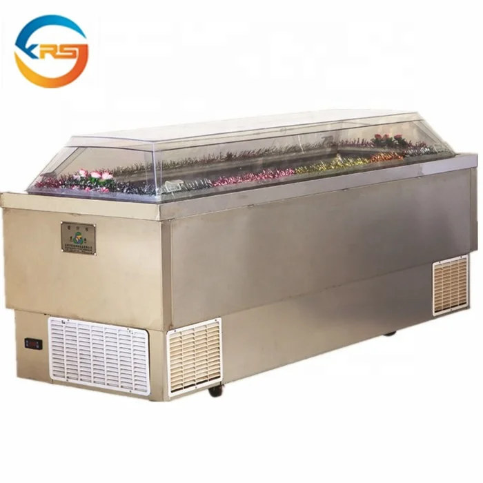 wooden Crystal ice  coffin