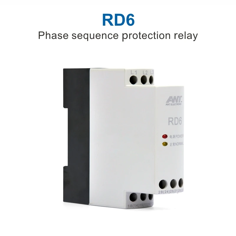 
LED 2NO 2NC Auto 3 Phase sequence current Relay Type RD6 Summit Manufacturer 