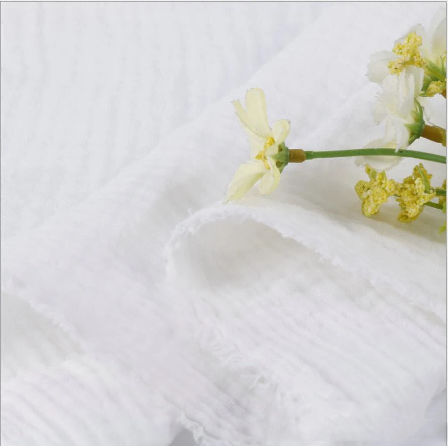 
Factory Hot Sell High Quality Double Layers Organic Cotton Gauze Fabric 