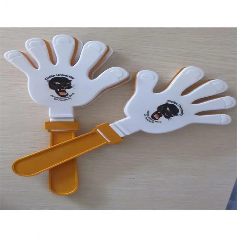 ZH2007 Customized Sport fans cheering toy plastic PP noise maker hand clapper