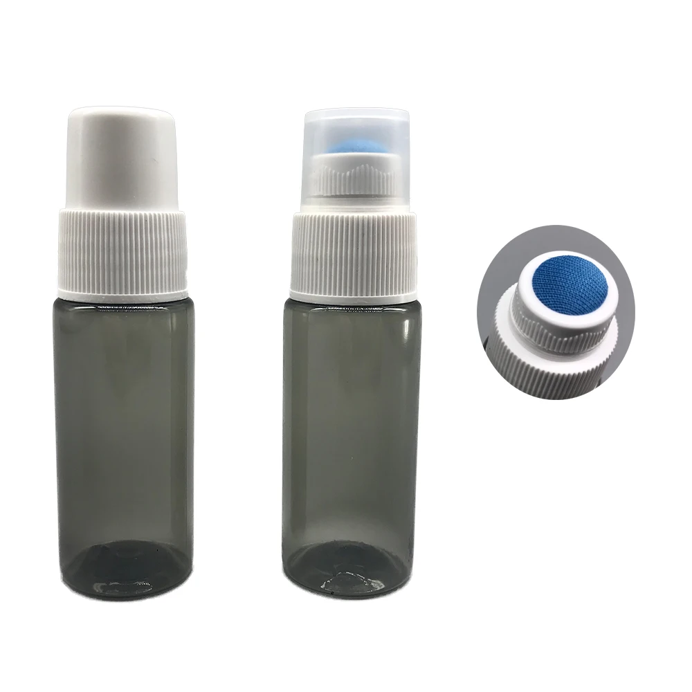 Manufacture empty 20ml plastic PET sponge muscular Shoulder pain dauber bottle with cap