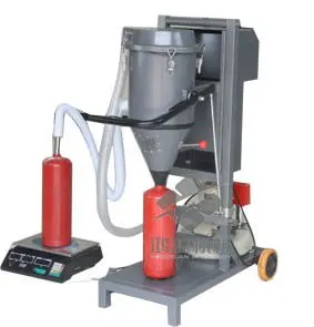 GFM16-1A Fire extinguisher dry powder filler, abc powder filling machine, fire extinguisher powder refilling machine
