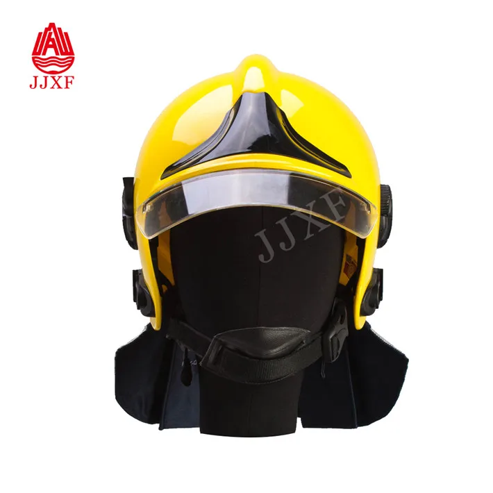 Firefighting Helmet With Adjustable Chain Traps Anti-flame Fire Fighter Safety Helmet