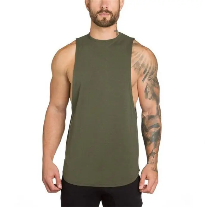 
Newly Released Laag Uitgesneden Tank Top Tanktop Men Gym 