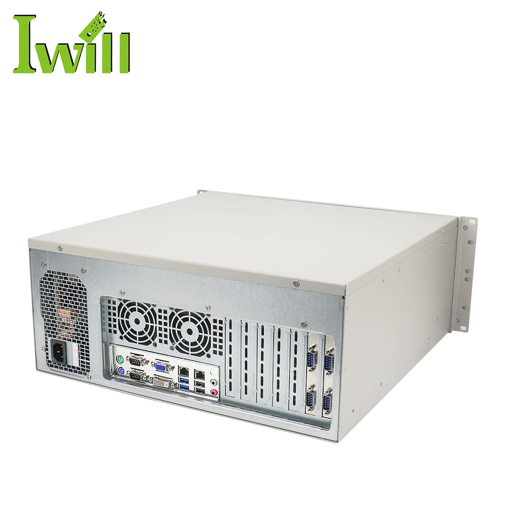  4U стойка сервера Core 6th/7th i3 i5 i7 CPU H110 3 * PCIE 4 PCI 6
