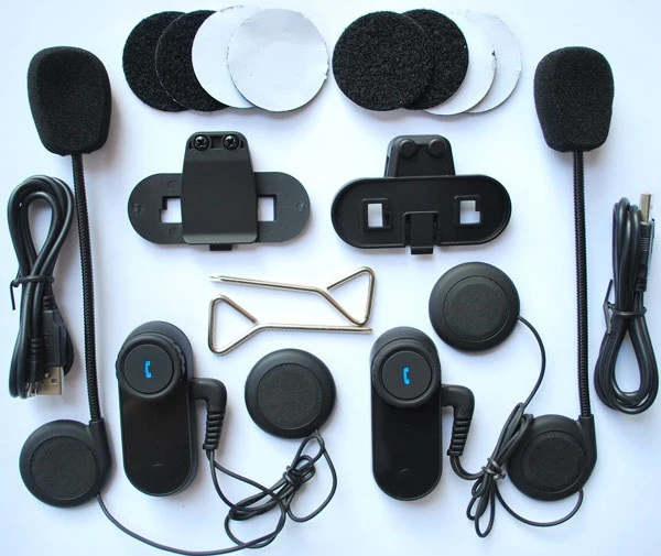  2 шт. переговорное bluetooth-устройство система внутренней связи по bluetooth для шлема райдеров полнодуплексного