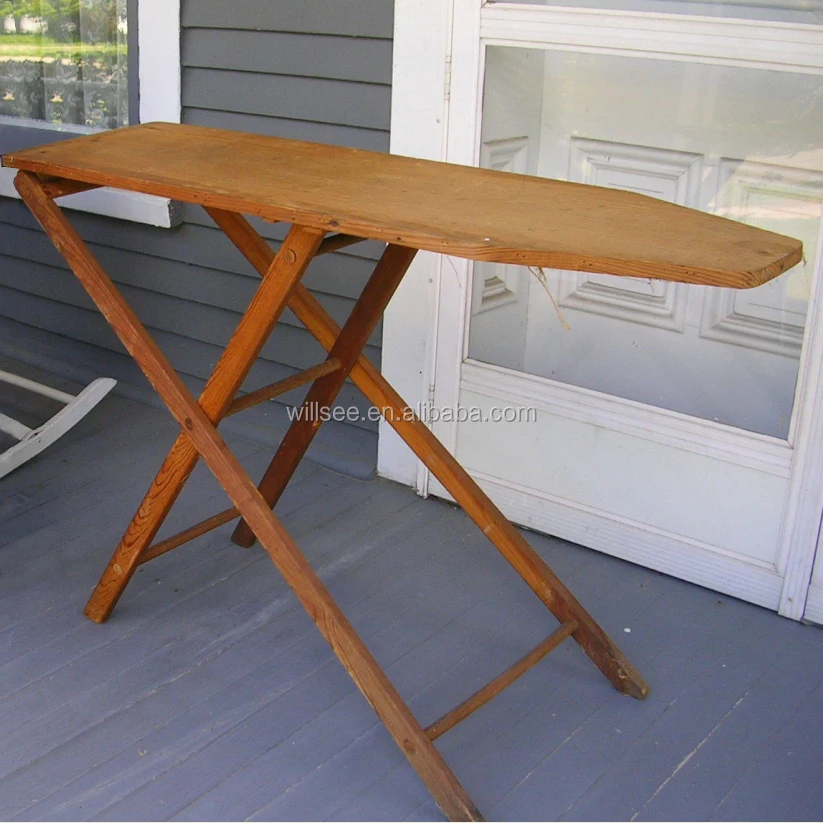 HE-6002,Antique Vintage Folding Solid Wood Ironing Board With Cheapest Price or Iron Board